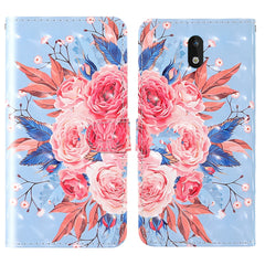 3D Painting Colored Drawing Pattern Horizontal Flip TPU + PU Leather Case with Holder & Card Slots & Wallet & Lanyard, For Motorola Moto G8 Play, For Motorola Moto G8 Plus, For Nokia 1.3, For Nokia 2.3