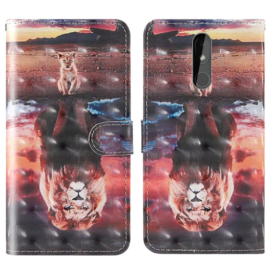 Estuche de cuero de TPU + PU con tapa horizontal con patrón de dibujo de colores en 3D, con soporte, ranuras para tarjetas, billetera y cordón, para Nokia 3.2, para Nokia 7.6 / 6.2, para iPhone 6 / 6s, para iPhone 6 Plus / 6s Plus