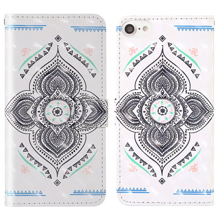 3D Painting Colored Drawing Pattern Horizontal Flip TPU + PU Leather Case with Holder & Card Slots & Wallet & Lanyard