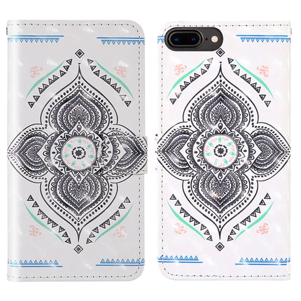 3D Painting Colored Drawing Pattern Horizontal Flip TPU + PU Leather Case with Holder & Card Slots & Wallet & Lanyard