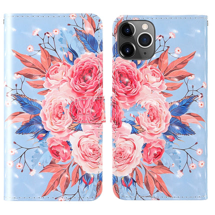 3D Painting Colored Drawing Pattern Horizontal Flip TPU + PU Leather Case with Holder & Card Slots & Wallet & Lanyard
