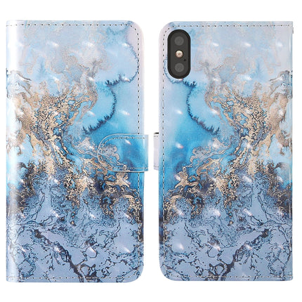 3D Painting Colored Drawing Pattern Horizontal Flip TPU + PU Leather Case with Holder & Card Slots & Wallet & Lanyard