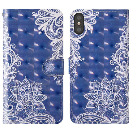 3D Painting Colored Drawing Pattern Horizontal Flip TPU + PU Leather Case with Holder & Card Slots & Wallet & Lanyard