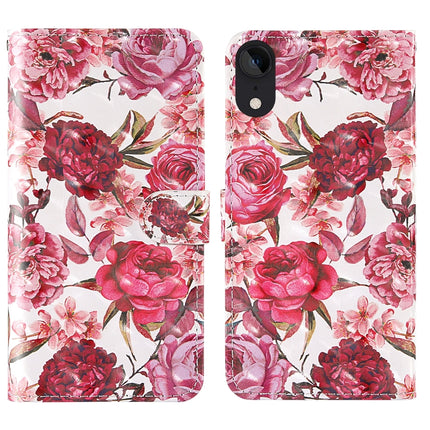 3D Painting Colored Drawing Pattern Horizontal Flip TPU + PU Leather Case with Holder & Card Slots & Wallet & Lanyard