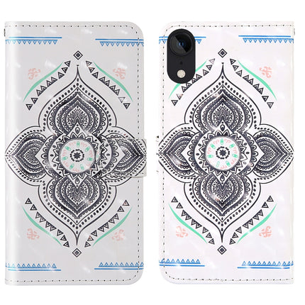 3D Painting Colored Drawing Pattern Horizontal Flip TPU + PU Leather Case with Holder & Card Slots & Wallet & Lanyard