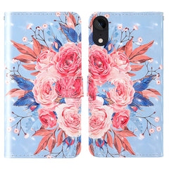 3D Painting Colored Drawing Pattern Horizontal Flip TPU + PU Leather Case with Holder & Card Slots & Wallet & Lanyard, For iPhone 11 Pro Max, For iPhone X, For iPhone XR, For iPhone XS Max