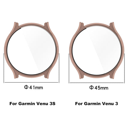 PC + Tempered Glass Film Integrated Watch Case, For Garmin Venu 3S, For Garmin Venu 3