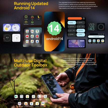 Ulefone Armor 24, Rugged Phone, Side Fingerprint, 22000mAh, 6.78 inch Android 14 MediaTek Helio G96 Octa Core, Network: 4G, NFC, Armor 24