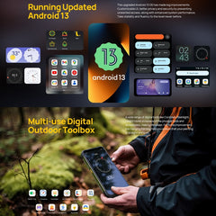 Ulefone Armor 24, Rugged Phone, Side Fingerprint, 22000mAh, 6.78 inch Android 13 MediaTek Helio G96 Octa Core, Network: 4G, NFC, Armor 24