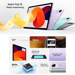 Xiaomi Redmi Pad SE 11 inch, MIUI Pad 14 OS Qualcomm Snapdragon 680 Octa Core, Not Support Google Play