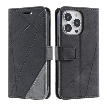 Skin Feel Splicing Leather Phone Case, For iPhone 17 Pro, For iPhone 17, For iPhone Air, For iPhone 16 Pro Max