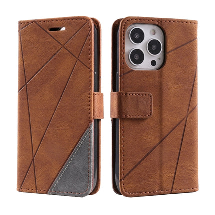 Skin Feel Splicing Leather Phone Case, For iPhone 17 Pro, For iPhone 17, For iPhone Air, For iPhone 16 Pro Max