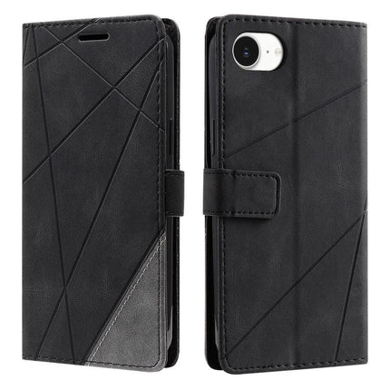 Skin Feel Splicing Leather Phone Case, For iPhone 18 Pro, For iPhone 18 Pro Max, For iPhone 17e / 16e, For iPhone 17 Pro Max