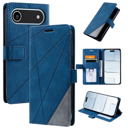 Skin Feel Splicing Leather Phone Case, For iPhone 17 Pro, For iPhone 17, For iPhone Air, For iPhone 16 Pro Max