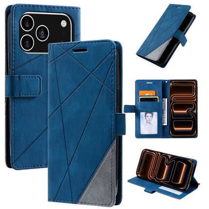 Skin Feel Splicing Leather Phone Case, For iPhone 18 Pro, For iPhone 18 Pro Max, For iPhone 17e / 16e, For iPhone 17 Pro Max