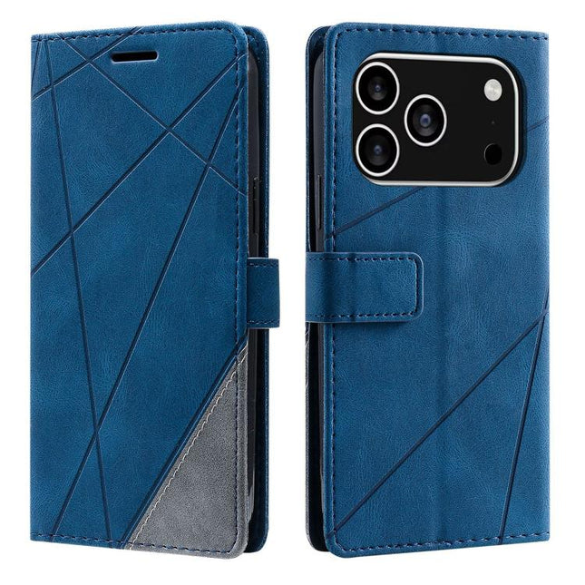 Skin Feel Splicing Leather Phone Case, For iPhone 18 Pro, For iPhone 18 Pro Max, For iPhone 17e / 16e, For iPhone 17 Pro Max