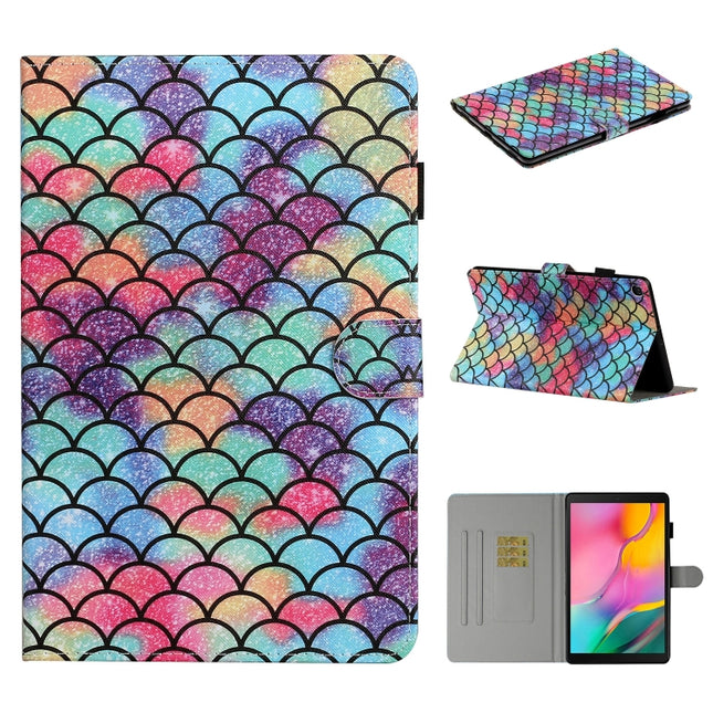Colored Drawing Pattern Horizontal Flip PU Leather Case with Holder & Card Slot, For Samsung Galaxy Tab A8.0 (2019) T290, For Samsung Galaxy Tab A 10.1 (2019) T515 / T510, For 7 inch Universal Tablet PC, For 8 inch Universal Tablet PC