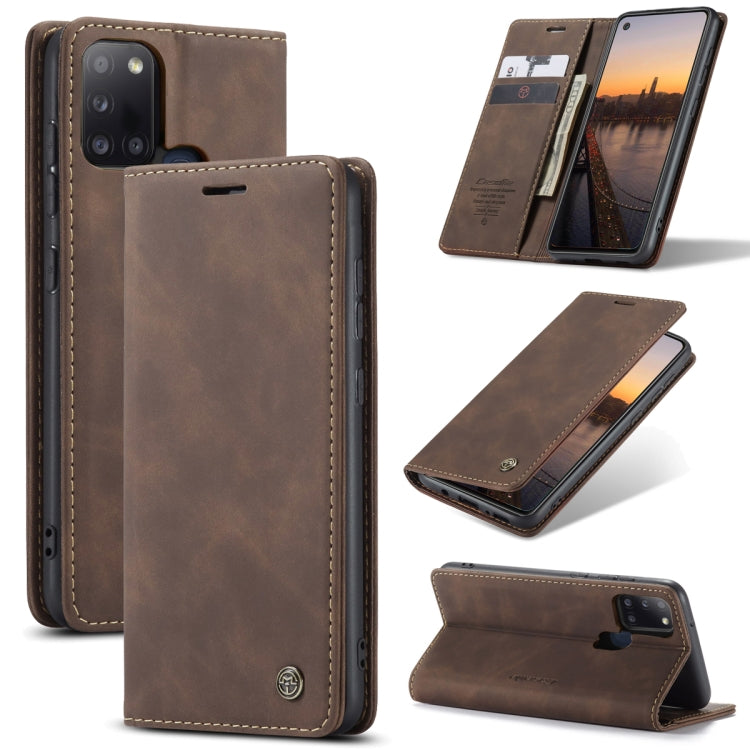 CaseMe-013 Multifunctional Retro Frosted Horizontal Flip Leather Case with Card Slot & Holder & Wallet, For Samsung Galaxy A21S, For Samsung Galaxy A31, For Samsung Galaxy A41