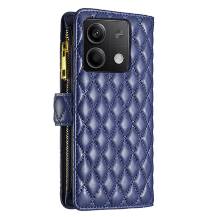Diamond Lattice Zipper Wallet Leather Flip Phone Case, For Xiaomi Redmi Note 13, For Xiaomi Redmi Note 13 Pro+ 5G, For Xiaomi Redmi Note 13 Pro 5G