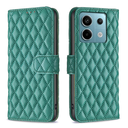 Diamond Lattice Wallet Leather Flip Phone Case, For Xiaomi Redmi Note 13, For Xiaomi Redmi 13C, For Xiaomi Redmi Note 13 Pro+ 5G, For Xiaomi Redmi Note 13 Pro 5G