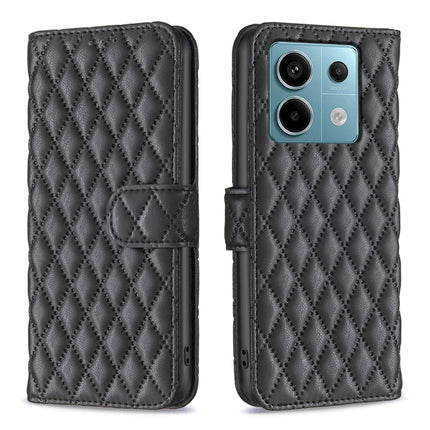 Diamond Lattice Wallet Leather Flip Phone Case, For Xiaomi Redmi Note 13, For Xiaomi Redmi 13C, For Xiaomi Redmi Note 13 Pro+ 5G, For Xiaomi Redmi Note 13 Pro 5G