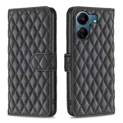 Diamond Lattice Wallet Leather Flip Phone Case, For Xiaomi Redmi Note 13, For Xiaomi Redmi 13C, For Xiaomi Redmi Note 13 Pro+ 5G, For Xiaomi Redmi Note 13 Pro 5G