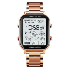 SKMEI 1888 Multifunctional Men 30M Waterproof Sports Stainless Steel Digital Wrist Watch