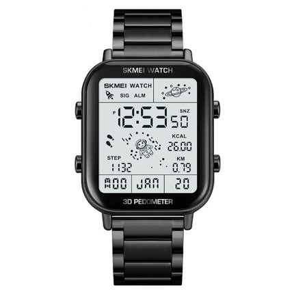 SKMEI 1888 Multifunctional Men 30M Waterproof Sports Stainless Steel Digital Wrist Watch