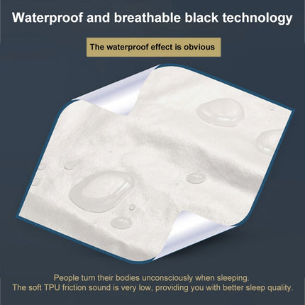 Waterproof and Stain-proof Knitted Fabric Pillowcase Zipper Version, 43x73cm