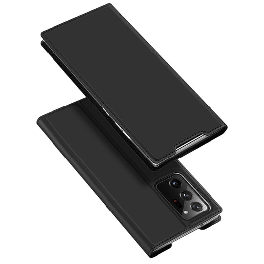 DUX DUCIS Skin Pro Series Horizontal Flip PU + TPU Leather Case, with Holder & Card Slots, For Samsung Galaxy Note 20 Ultra