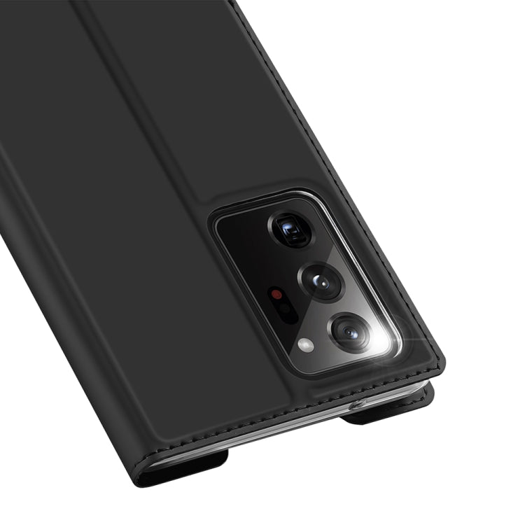 DUX DUCIS Skin Pro Series Horizontal Flip PU + TPU Leather Case, with Holder & Card Slots, For Samsung Galaxy Note 20 Ultra