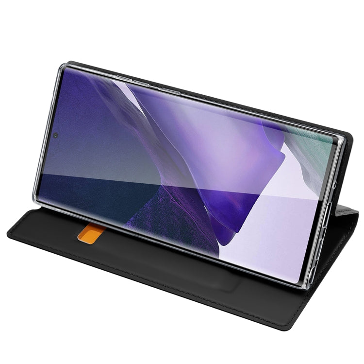DUX DUCIS Skin Pro Series Horizontal Flip PU + TPU Leather Case, with Holder & Card Slots, For Samsung Galaxy Note 20 Ultra