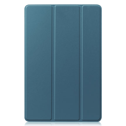 Custer Texture Horizontal Flip Leather Case with Three-folding Holder & Sleep / Wake-up Function, For Samsung Galaxy Tab S7 T870, For Samsung Galaxy Tab A7 2020 T500