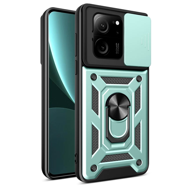 Sliding Camera Cover Design TPU Hybrid PC Phone Case, For Xiaomi 13T/13T Pro/Redmi K60 Ultra, For Xiaomi Redmi A1+