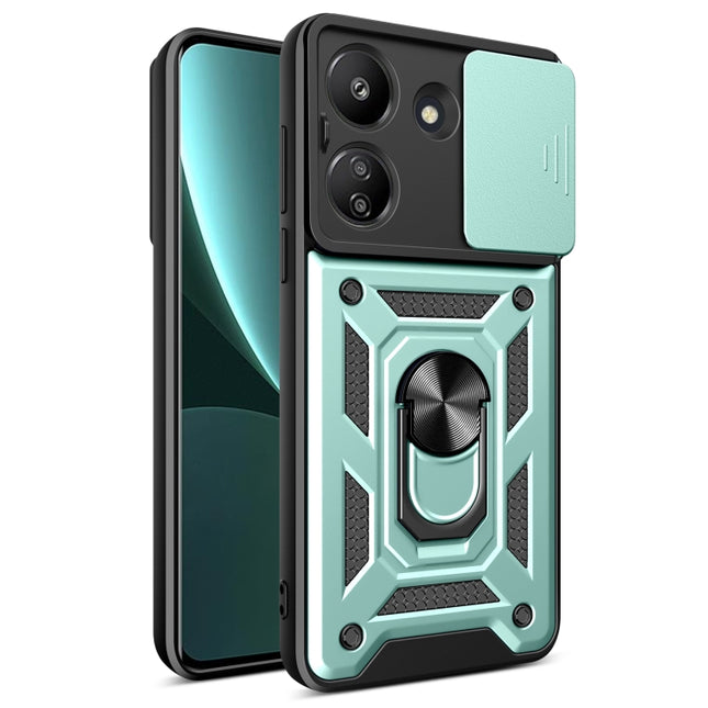 Sliding Camera Cover Design TPU Hybrid PC Phone Case, For Xiaomi Redmi 13C 4G, For Xiaomi Redmi Note 13 Pro 5G, For Xiaomi Redmi K60 Ultra 5G
