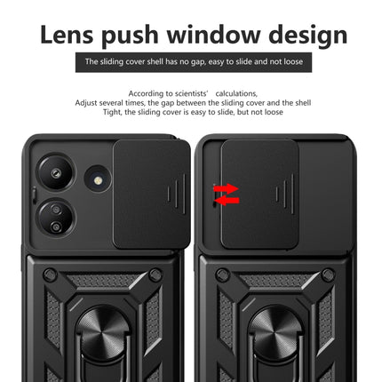 Sliding Camera Cover Design TPU Hybrid PC Phone Case, For Xiaomi Redmi 13C 4G, For Xiaomi Redmi Note 13 Pro 5G, For Xiaomi Redmi K60 Ultra 5G