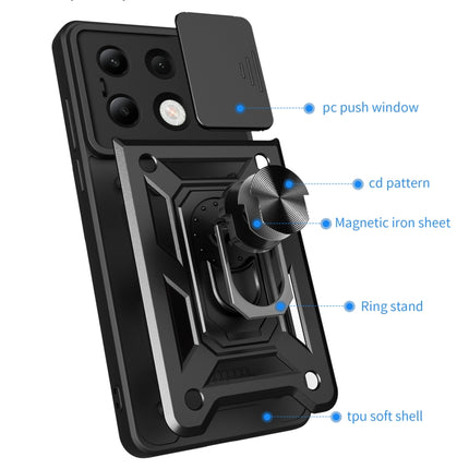Sliding Camera Cover Design TPU Hybrid PC Phone Case, For Xiaomi Redmi Note 13 4G Global, For Xiaomi 14 Ultra, For Xiaomi Redmi Note 13 5G