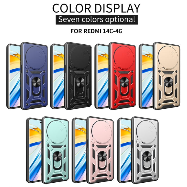 Sliding Camera Cover Design TPU Hybrid PC Phone Case, For Xiaomi Redmi 14R / 14C / Poco C75, For Xiaomi Redmi A3, For Xiaomi Redmi Note 13 Pro 4G Global