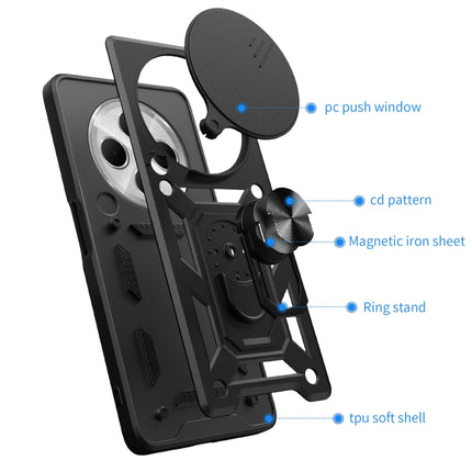Sliding Camera Cover Design TPU Hybrid PC Phone Case, For Xiaomi Redmi 14R / 14C / Poco C75, For Xiaomi Redmi A3, For Xiaomi Redmi Note 13 Pro 4G Global