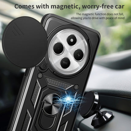 Sliding Camera Cover Design TPU Hybrid PC Phone Case, For Xiaomi Redmi 14R / 14C / Poco C75, For Xiaomi Redmi A3, For Xiaomi Redmi Note 13 Pro 4G Global