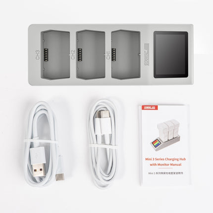 STARTRC 3-in-1-Ladebutler-Akkuladegerät mit Bildschirm, für DJI Mini 4 Pro / Mini 3/ Mini 3 Pro