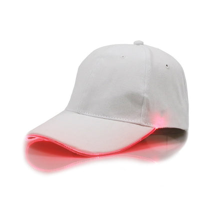 LED Luminous Baseball Cap Male Outdoor Fluorescent Sunhat, Style: Battery, Black Hat Red Light, Black Hat Orange Light, Black  Hat Yellow Light, Black Hat Green Light, Black Hat Blue Light, Black Hat White Light, Black Hat Pink Light                   ...
