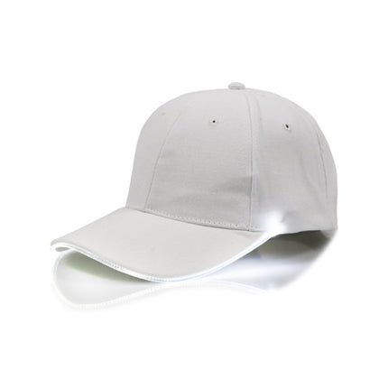 LED Luminous Baseball Cap Male Outdoor Fluorescent Sunhat, Style: Battery, Black Hat Red Light, Black Hat Orange Light, Black  Hat Yellow Light, Black Hat Green Light, Black Hat Blue Light, Black Hat White Light, Black Hat Pink Light                   ...