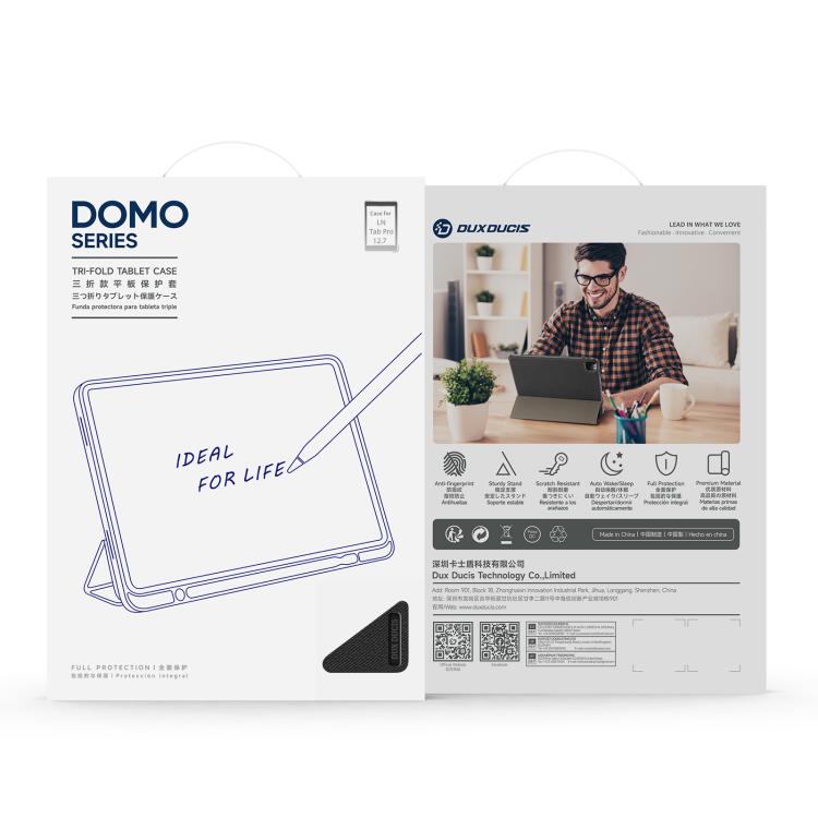 DUX DUCIS Domo Series Magnetic Flip Leather Tablet Case, For Lenovo Idea Tab Pro, For Lenovo Yoga Tab Plus, For Lenovo Tab P12 12.7 2023