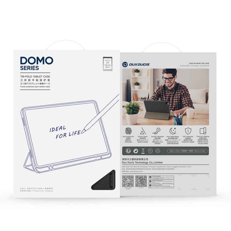 DUX DUCIS Domo Series Magnetic Flip Leather Tablet Case, For Lenovo Tab K9 / Tab One, For Lenovo Idea Tab Pro, For Lenovo Yoga Tab Plus, For Lenovo Tab P12 12.7 2023