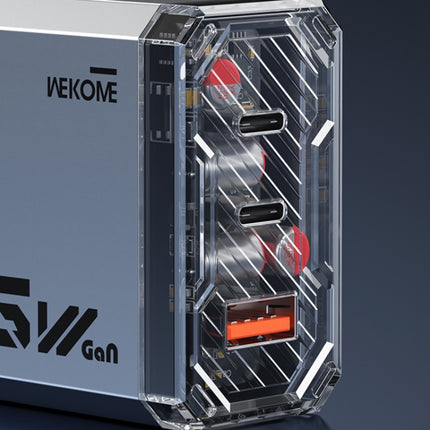 WK WP-U156 Pioneer Series 65W USB+Dual USB-C/Type-C GaN Charger, WP-U156