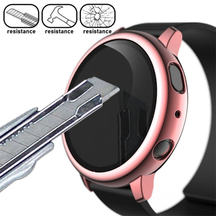 Electroplate PC Protective Case with Tempered Glass Film, For Samsung Galaxy Watch Active 2 40mm, For Samsung Galaxy Watch Active 2 44mm