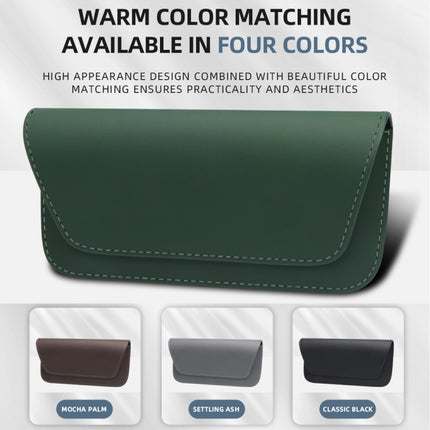 3064 Napa Texture Leather Car Glasses Storage Bag, 3064 (Olive Green), 3064 (Black), 3064 (Grey), 3064 (Brown)