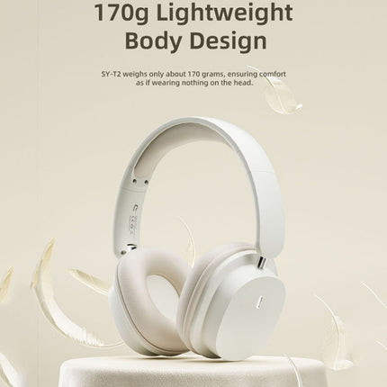 T2 Foldable High Definition Stereo ENC Noise Reduction Wireless Gaming Headphones with Mic, T2