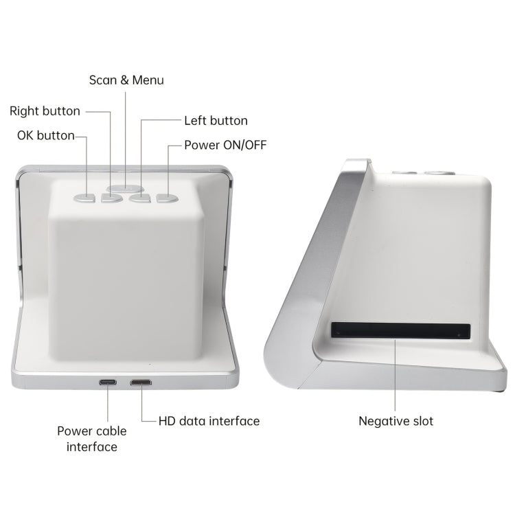 Tonivent TON170 14 Mega Pixels 5 inch HD Screen Film Scanner, TON170 White